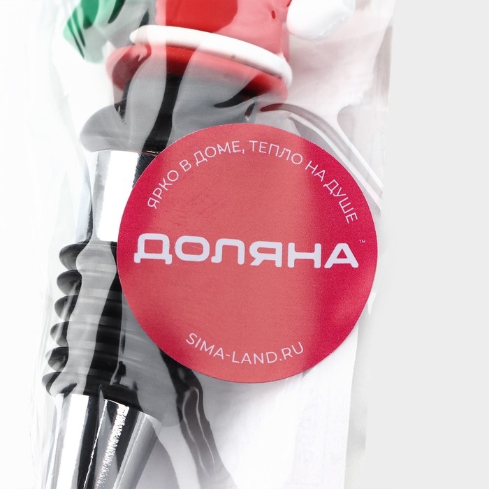 Пробка для бутылки Доляна &laquo;Дед Мороз&raquo;, 12 см