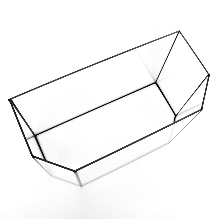 Аквариум Аквариум "Панорамный" без крышки, 50 литров, 56 х 26 х 36 см