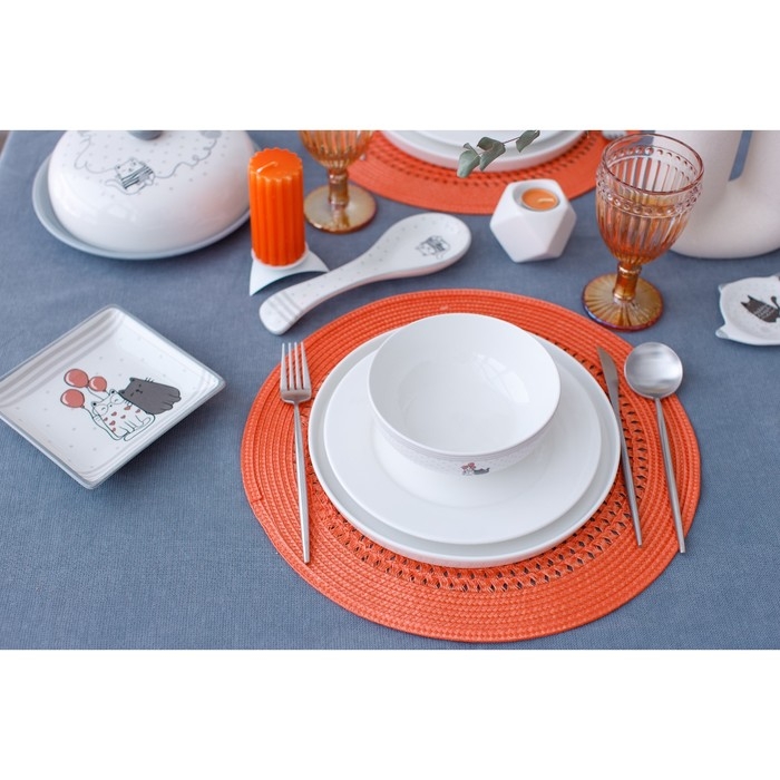 Столовые приборы из нержавеющей стали Magistro «Фолк», 4 предмета, цвет серебряный Столовые приборы из нержавеющей стали Magistro «Фолк», 4 предмета, цвет серебряный