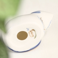 Сувенир "Мурка", 7 х 4,5 х 6 см, гжель, кобальт, золото