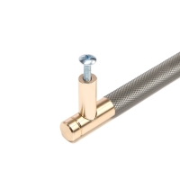 Ручка-рейлинг CAPPIO CRYSTAL, м/о 96 мм, цвет золото/серый Ручка-рейлинг CAPPIO CRYSTAL, м/о 96 мм, цвет золото/серый