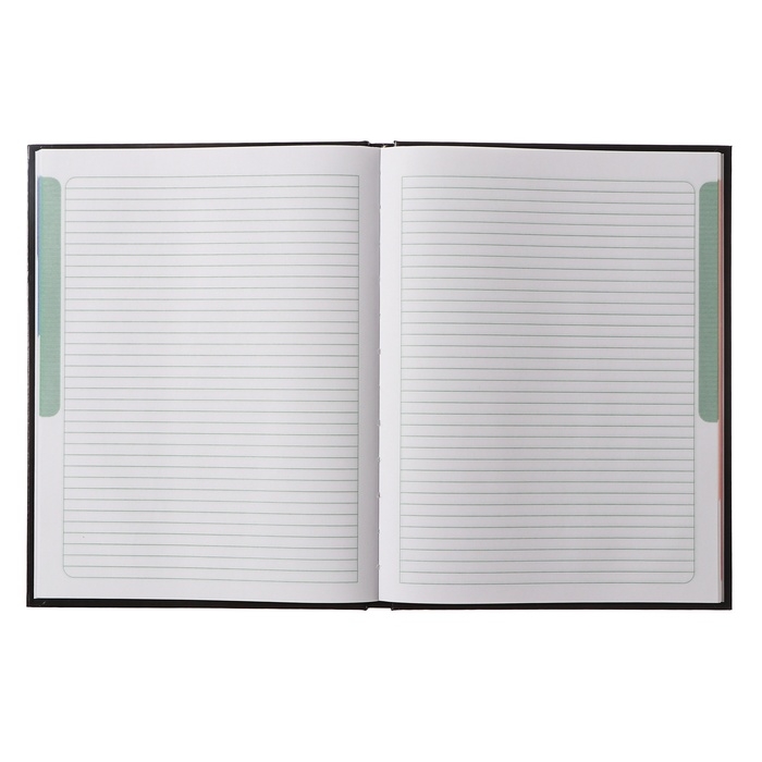 Бизнес-блокнот А5, 80 листов "Аниме.Нежные чувства", твёрдая обложка, 5-цветный блок