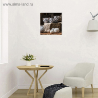 Картина на подрамнике "Котята" 30*30 см