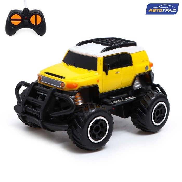 Джип радиоуправляемый &laquo;Крузер&raquo;, работает от батареек, цвет жёлтый