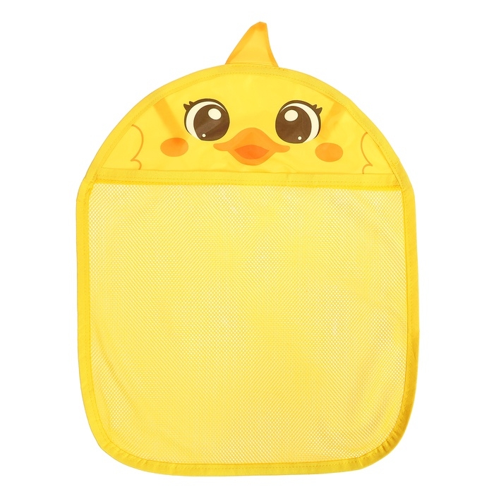 Сетка - органайзер &laquo;Утёнок&raquo;, для хранения игрушек в ванной, на присосках