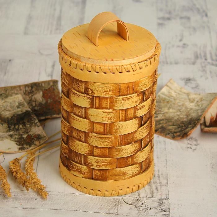 Туес плетёный, 10,5х16 см см Туес плетёный, 10,5х16 см см