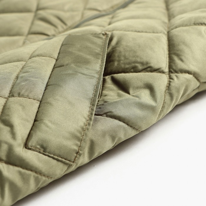 Куртка детская стеганая, цвет хаки, рост 98 см