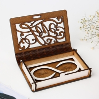 Шкатулка для колец &laquo;Бесконечность&raquo;, 12 х 7,9 см.