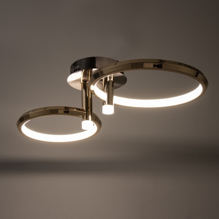 Люстра Люстра "Лентес" 2хLED 90Вт золото 60х40х23 см BayerLux