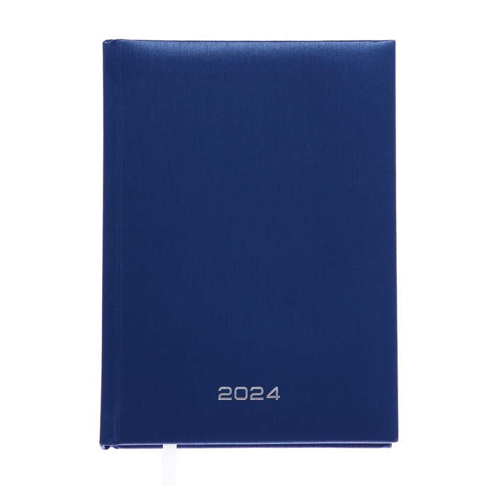 Ежедневник датированный 2024 года, А5, 176 листов, Attomex.Regent, обложка бумвинил, ляссе, блок 70 г/м2, синий Ежедневник датированный 2024 года, А5, 176 листов, Attomex.Regent, обложка бумвинил, ляссе, блок 70 г/м2, синий