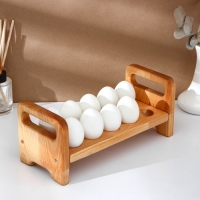 Пасхальный набор Adelica, подставка для яиц на ножках 10 ячеек, термонаклейки 7 шт, берёза Пасхальный набор Adelica, подставка для яиц на ножках 10 ячеек, термонаклейки 7 шт, берёза