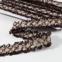 Тесьма декоративная &laquo;Твидовая&raquo;, двусторонняя, 30 мм, 5 &plusmn; 0,5 м, цвет коричневый