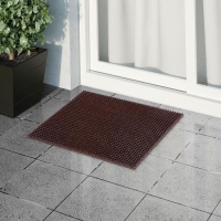 Покрытие ковровое щетинистое &laquo;Травка&raquo;, 45&times;60 см, цвет тёмный шоколад