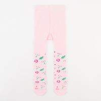 Колготки Крошка Я &laquo;Цветочки&raquo;, цвет розовый, рост 98-104 см