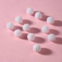 Бусины пришивные &laquo;Ежевика&raquo;, d = 12 мм, 500 г, цвет белый