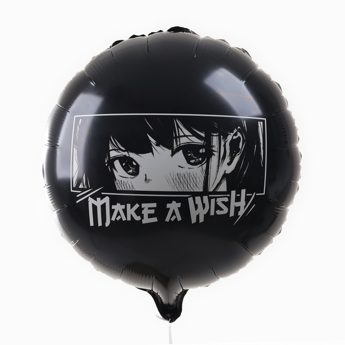 Воздушный шар фольгированный 18" "Аниме. Загадай желание", круг, с подложкой