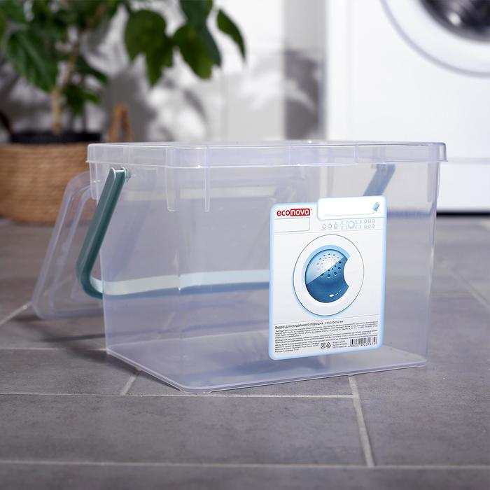 Контейнер для стирального порошка, 5,3 л, цвет прозрачный Контейнер для стирального порошка, 5,3 л, цвет прозрачный