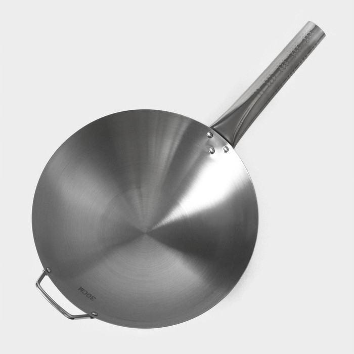 Сковорода-Wok Hanna Kn&ouml;vell из нержавеющей стали Chief, d=30 см, с ручкой