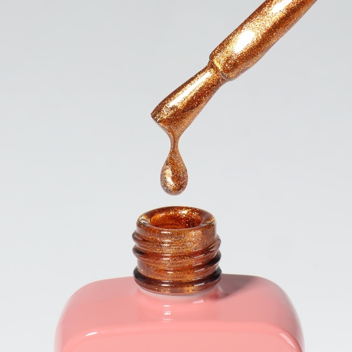 Гель лак для ногтей &laquo;CAT`S EYE NEON&raquo;, 3-х фазный, 10 мл, LED/UV, цвет оранжевый (44)