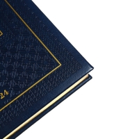 Ежедневник недатированный A5, 176 листов, deVENTE.Symbol, твёрдая обложка из искусственной кожи с поролоном, золотой срез, блок 70 г/м2, синий