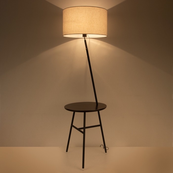 Торшер 19072/1 E27 40Вт черный 45х40х170 см