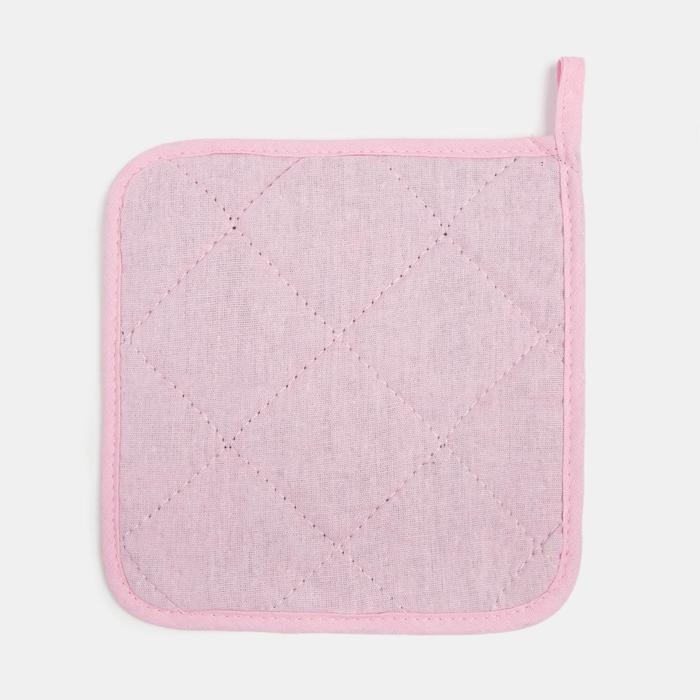 Набор кухонный &laquo;Цветочное настроение&raquo; варежка-прихватка 20х28см, прихватка 17х17см, 35% х/л,65%