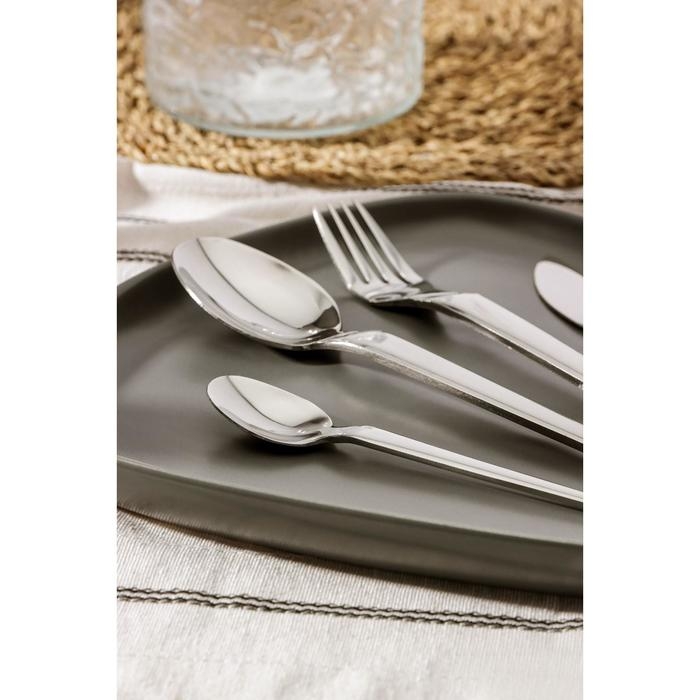Набор столовых приборов из нержавеющей стали Magistro «Венеция», 4 предмета, цвет серебряный Набор столовых приборов из нержавеющей стали Magistro «Венеция», 4 предмета, цвет серебряный