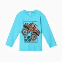 Лонгслив для мальчика, цвет бирюзовый, рост 98 см Лонгслив для мальчика, цвет бирюзовый, рост 98 см