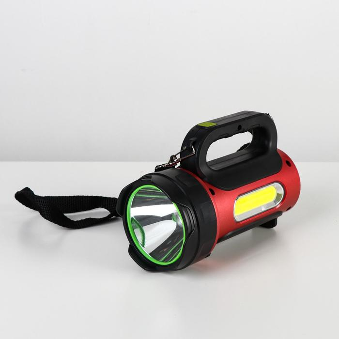 Фонарь светодиодный аккумуляторный ручной, 10 Вт+5Вт, 1200 мАч, солнечная батарея, 7 режимов Фонарь светодиодный аккумуляторный ручной, 10 Вт+5Вт, 1200 мАч, солнечная батарея, 7 режимов