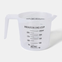 Стакан мерный Доляна, 250 мл, цвет прозрачный Стакан мерный Доляна, 250 мл, цвет прозрачный