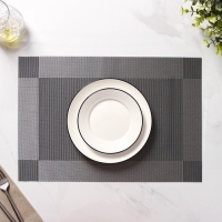 Салфетки сервировочные на стол Доляна &laquo;Шахматы&raquo;, 45&times;30 см, 4 шт, цвет чёрный