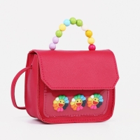 Сумка детская для девочки на магните, цвет малиновый Сумка детская для девочки на магните, цвет малиновый