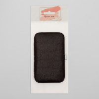 Набор маникюрный &laquo;Рептилия&raquo;, 8 предметов, в футляре, цвет коричневый