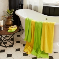 Полотенце махровое Экономь и Я 70*140 см, цв. желтый, 100% хлопок, 320 гр/м2 Полотенце махровое Экономь и Я 70*140 см, цв. желтый, 100% хлопок, 320 гр/м2