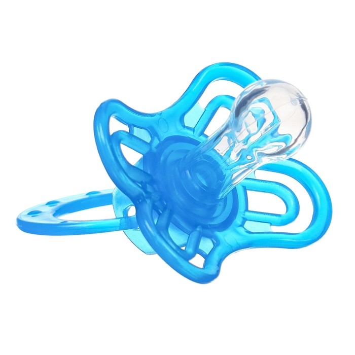 Соска - пустышка силиконовая классическая, от 6 мес.,с колпачком + держатель «Зайка», цвет голубой Соска - пустышка силиконовая классическая, от 6 мес.,с колпачком + держатель «Зайка», цвет голубой