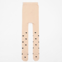 Колготки детские KAFTAN "Сердечки", 116-122 см, бежевый