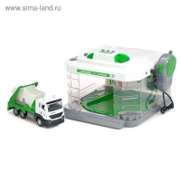 Парковка «Городские службы» с машинкой и рацией, световые и звуковые эффекты, МИКС Парковка «Городские службы» с машинкой и рацией, световые и звуковые эффекты, МИКС