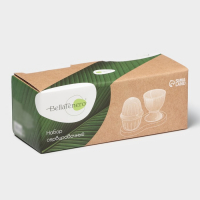 Набор фарфоровый сервировочный на деревянной подставке BellaTenero, 3 предмета: подставка для яйца 50 мл, солонка 100 мл, подставка, цвет белый Набор фарфоровый сервировочный на деревянной подставке BellaTenero, 3 предмета: подставка для яйца 50 мл, солонка 100 мл, подставка, цвет белый