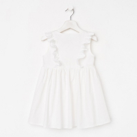 Платье детское на пуговицах KAFTAN, р. 36 (134-140), белый Платье детское на пуговицах KAFTAN, р. 36 (134-140), белый