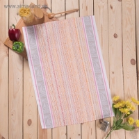 Полотенце DomoVita жаккард набивка 50х70 см, микс, лён 45%, хлопок 55%, 206 г/м&sup2;