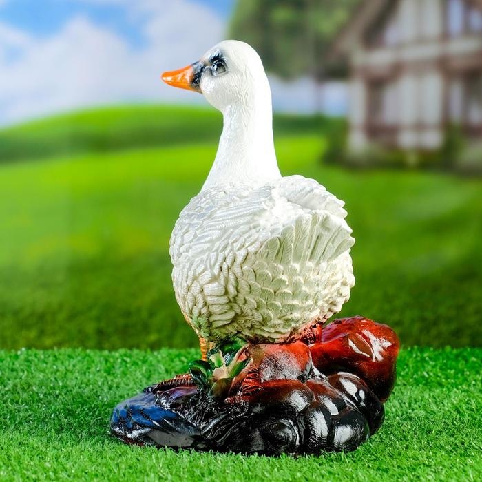 Садовая фигура Садовая фигура "Уточка на камне" 24х20см