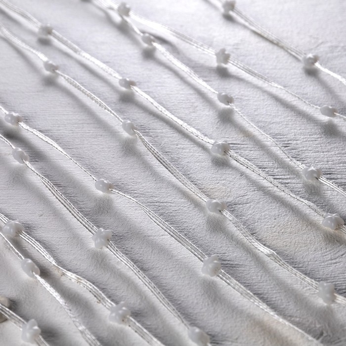 Умная гирлянда &laquo;Нить&raquo; 5 м роса с насадками &laquo;Звёздочки&raquo;, IP20, серебристая нить, 50 LED, пульт ДУ, приложение, свечение RGB, USB