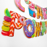 Гирлянда &laquo;С днём рождения!&raquo;