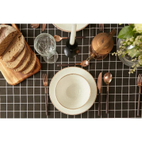 Скатерть Доляна "Клетка"цв.черный 145х145&plusmn;3см,100%пэ, рогожка 130 гр/м