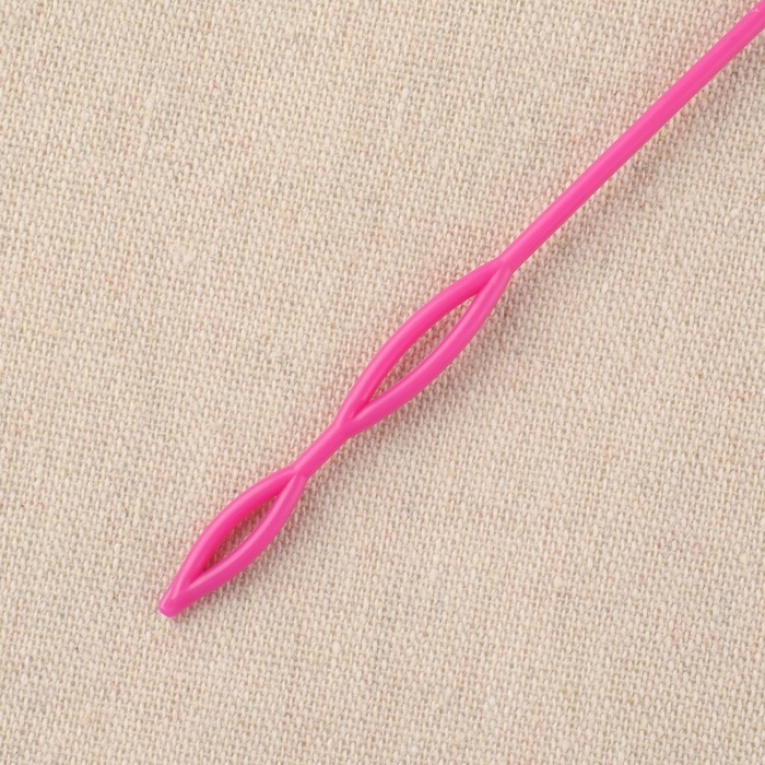 Спица гибкая для продевания резинки / тесьмы / шнура, 58 см, цвет розовый Спица гибкая для продевания резинки / тесьмы / шнура, 58 см, цвет розовый