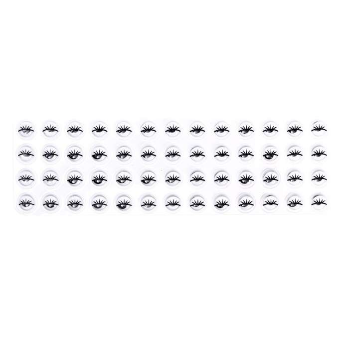 Глазки на клеевой основе, набор 52 шт., размер 1 шт. &mdash; 0,8 см