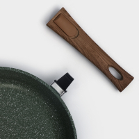 Сковорода Доляна &laquo;Форест&raquo;, d=26 см, стеклянная крышка, съёмная ручка, антипригарное покрытие