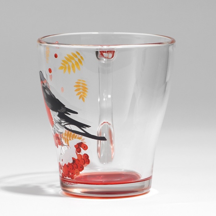 Новый год. Набор кружек стеклянных &laquo;Снегири!&raquo;, 2 шт