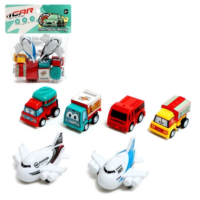Набор машин &laquo;Мини рейсинг&raquo;, инерция, МИКС