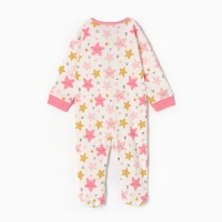 Комбинезон детский, цвет белый/звездочки, рост 68